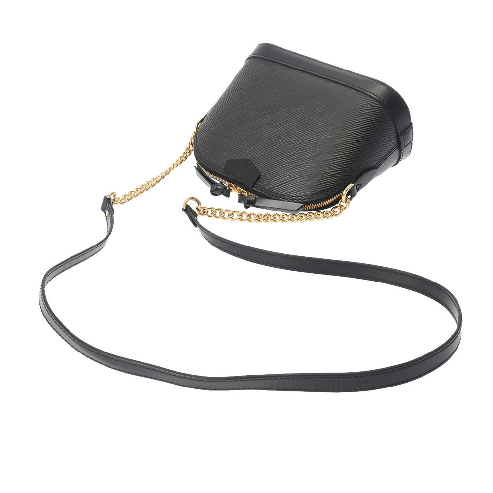 Louis Vuitton Chain Bag Leather Alma Black Shoulder Epi - Picture 3 of 11